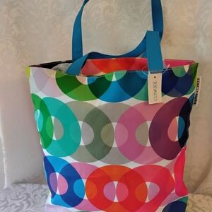 Clinique Colorful Geometric Tote Bag